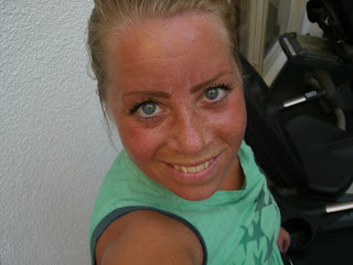 Karin+svettig+och+glad - Svettig morgonträning