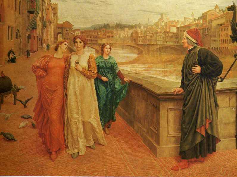 Pre Raphaelite Art: Henry Holiday - Dante and Beatrice (1883)