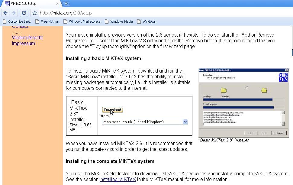 Research Methods Installing MikTex and TexnicCenter on windows