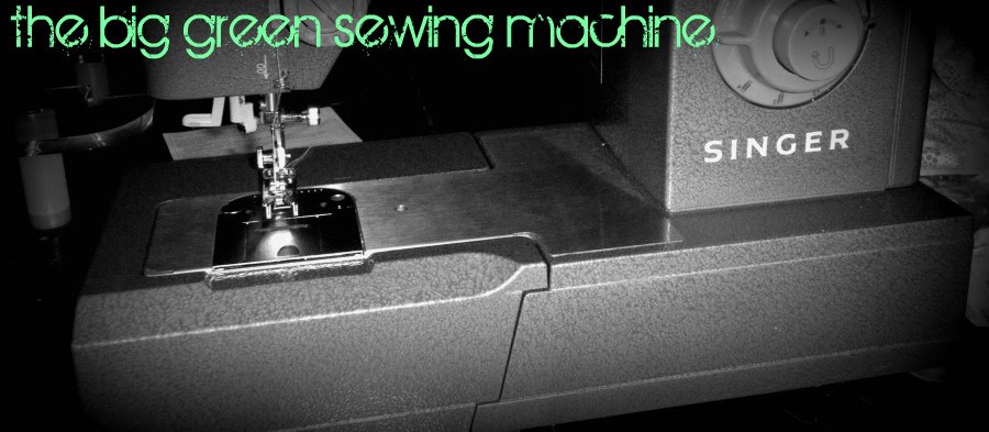 the big green sewing machine