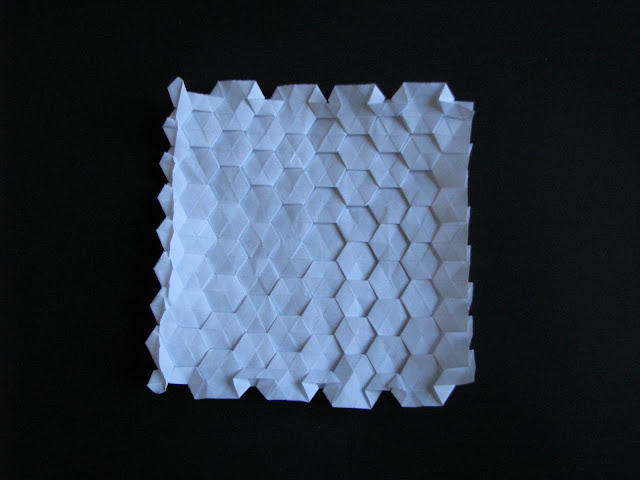 Eric Gjerde White Spread Hexagon Tessellation reverse side