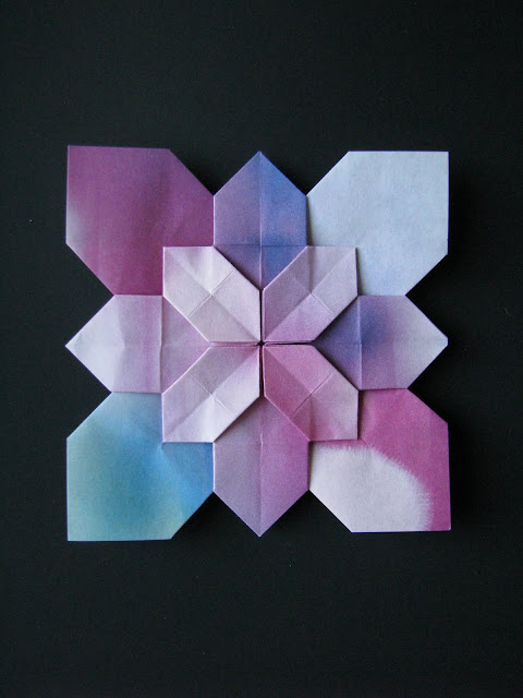 Shuzo Fujimoto Blue and Purple Hydrangea Tessellation