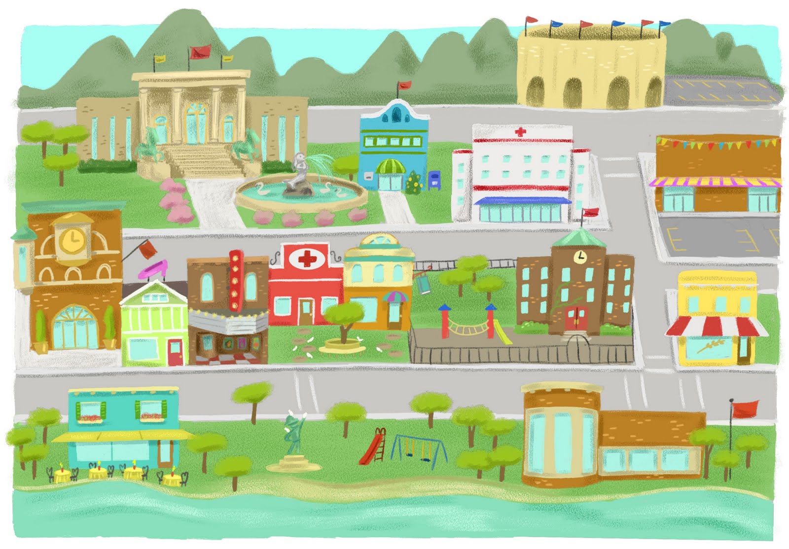 free clipart city map - photo #46