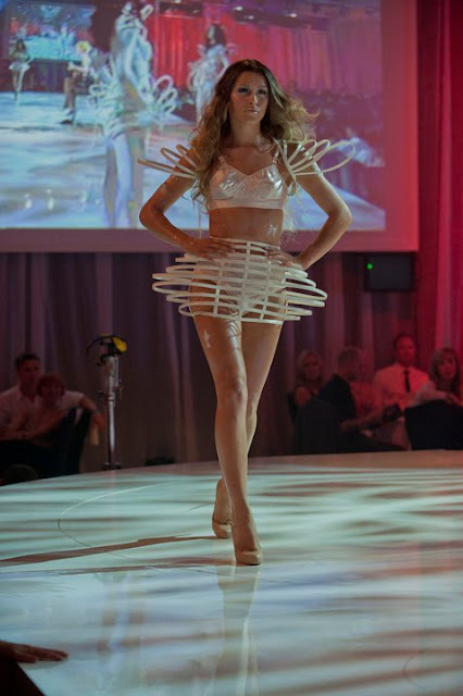 Cage Dresses i made for L'Oreal Show.. Worn By all britains next top model girls.