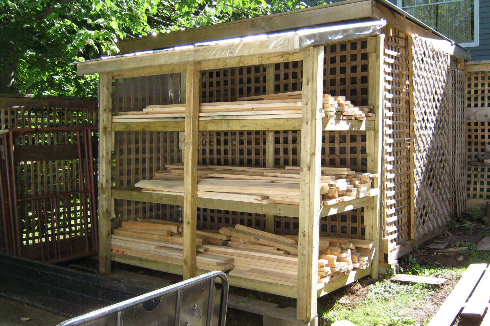 WP Wood Working Lumber Storage Shed