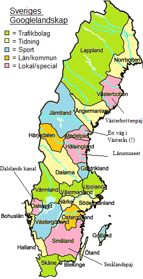 Politisk vardag: Sveriges Googlelandskap