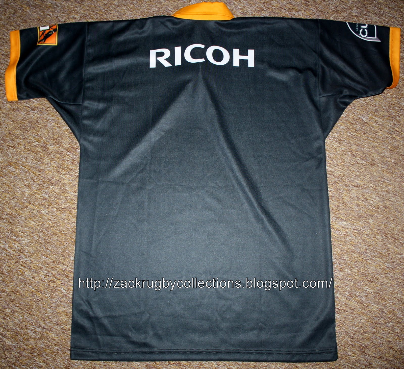 Maillot De Rugby Wellington Lions – Canterbury – Taille XL – Noir/Jaune – Occasion