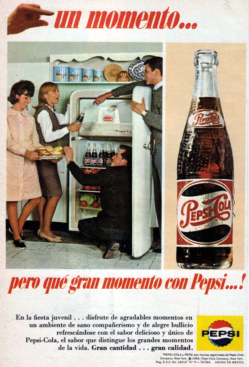 Anuncios de México Refresco PepsiCola (Junio 1965)