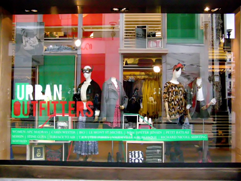 Illustrated Moodboard: Window shopping: Urban Outfitters - Oxford Circus