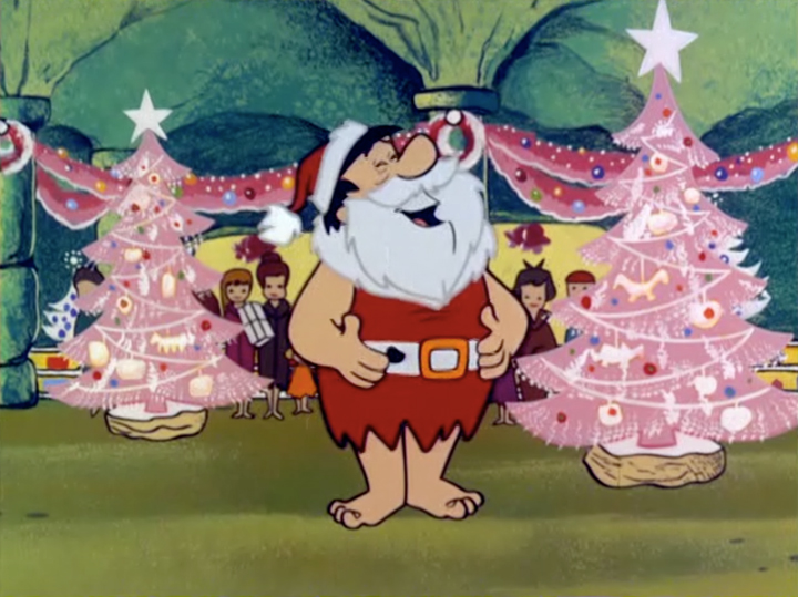flintstones cartoon flintstone fred age stone santa modern claus cartoons tree merry around gets checkthecoolwax clip xmas episode pink christmastime