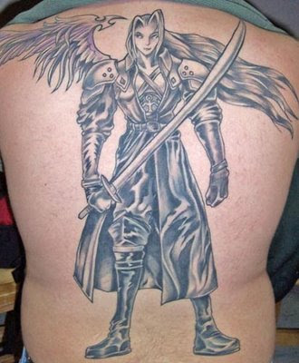 Sephiroth Guardian Angel Tattoo Design Detail Picture