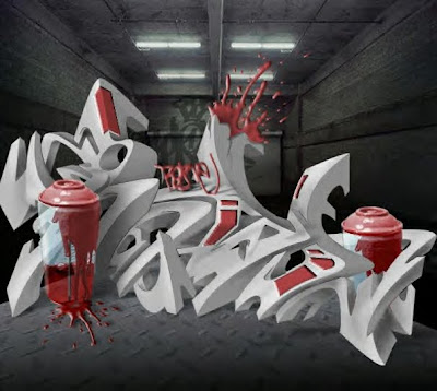 Graffiti 3D Arrow Graphic Designs 9