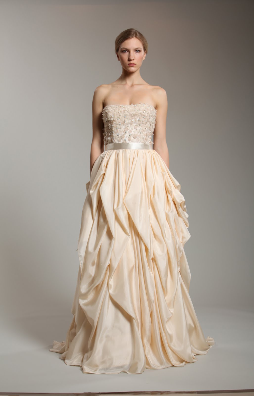 The Fashion Examiner: REEM ACRA'S spring 2011 Bridal Collection- the ...