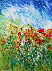pastel abstract oil flowers august painting artwork carol engles california paintings pastels artist watercolor 1225 painters daily