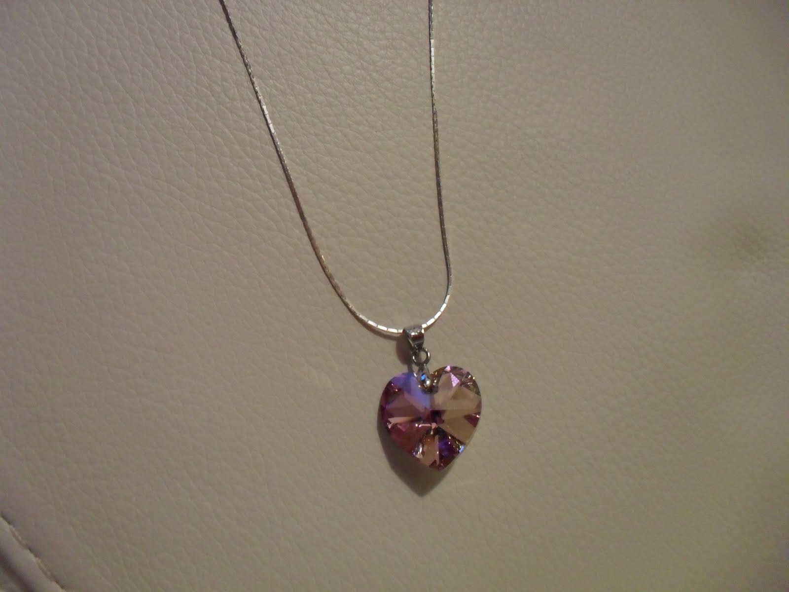 Collana Con Ciondolo Cuore Grande – Argento Opaco, Senza Nichel, Regalo Per Lei