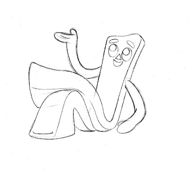 Just Pilar: GUMBY! Style guide drawing I did