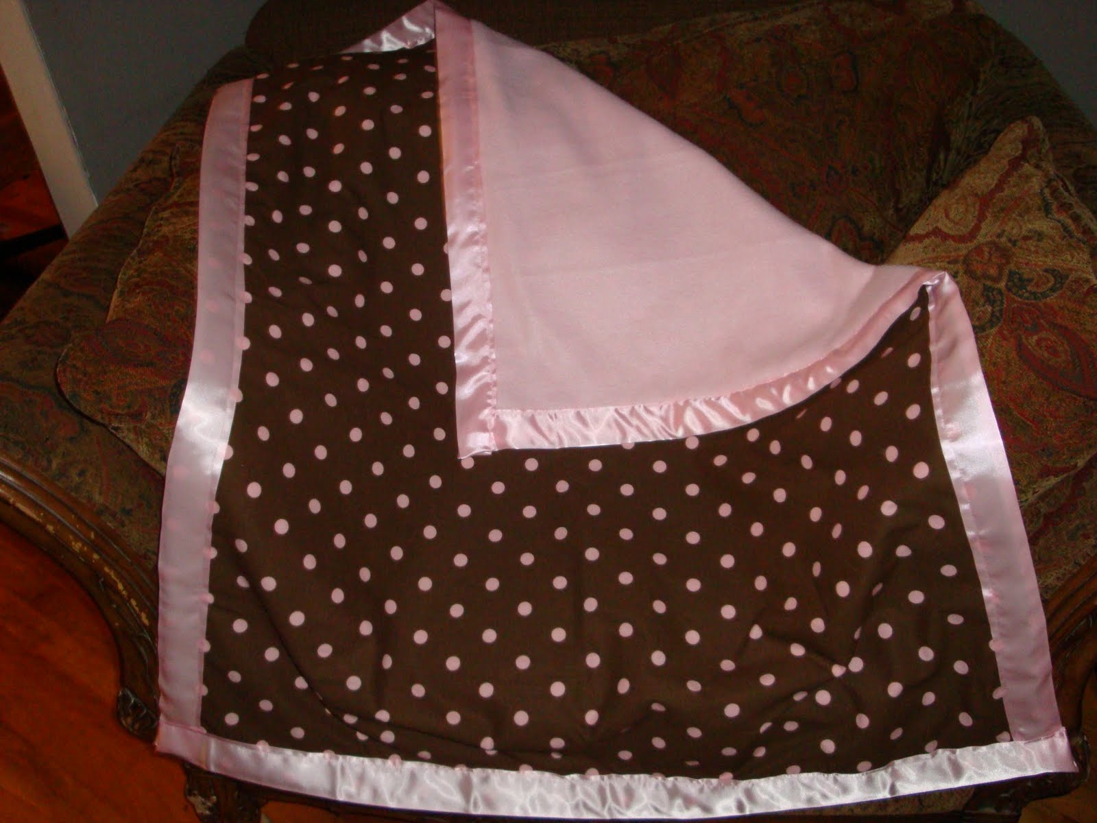 Blankets and Cakes..... Pink and Brown blankets