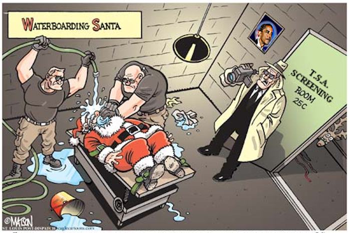 PLANET OF THE CHIMPS 2 The TSA And Santa Claus Cartoons