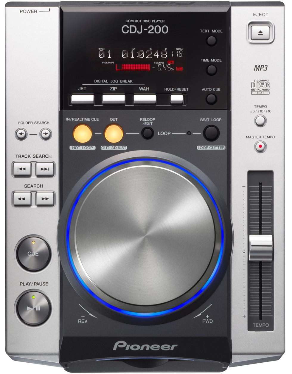 CDJ200 REPRODUCTOR CD PIONEER DJ SONIDO LATAM