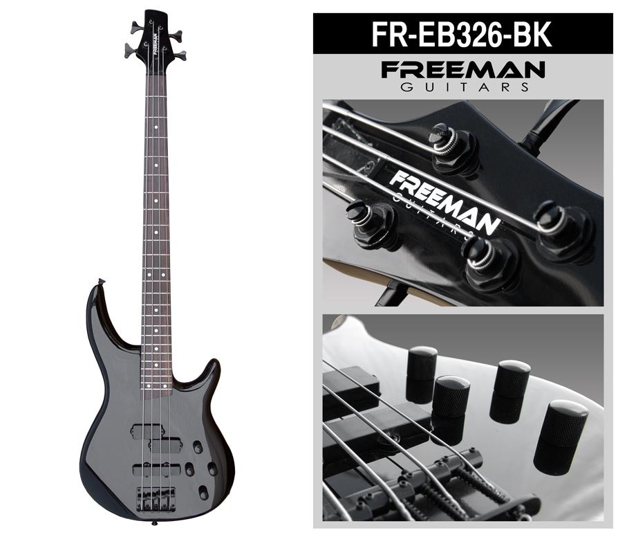 FREB326 BAJO ELECTRICO 4CUERDAS COLOR BK FREEMAN | SONIDO LATAM