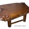 Wood Log Coffee Table - Rustic Look, Long Log Style Coffee Table | Log style, Cool ... - Cedar lake solid wood log coffee table.