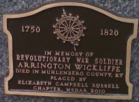 Arrington's DAR marker