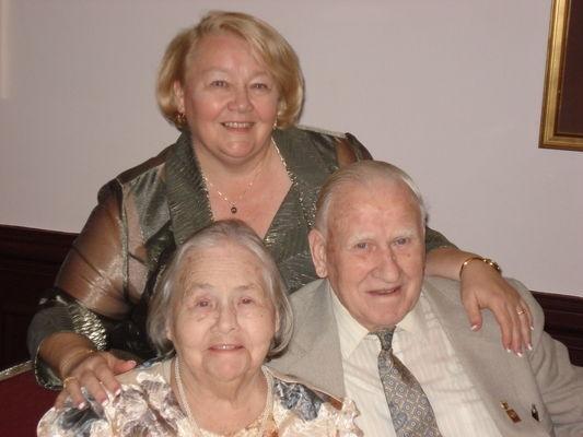 Mom, Dad, and Debbie at Jennifer's Wedding