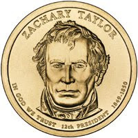 S Zachary Taylor Presidential Proof Dollar Roll 20 US Coins 2009