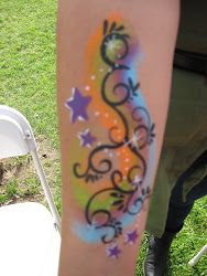 arm face painting