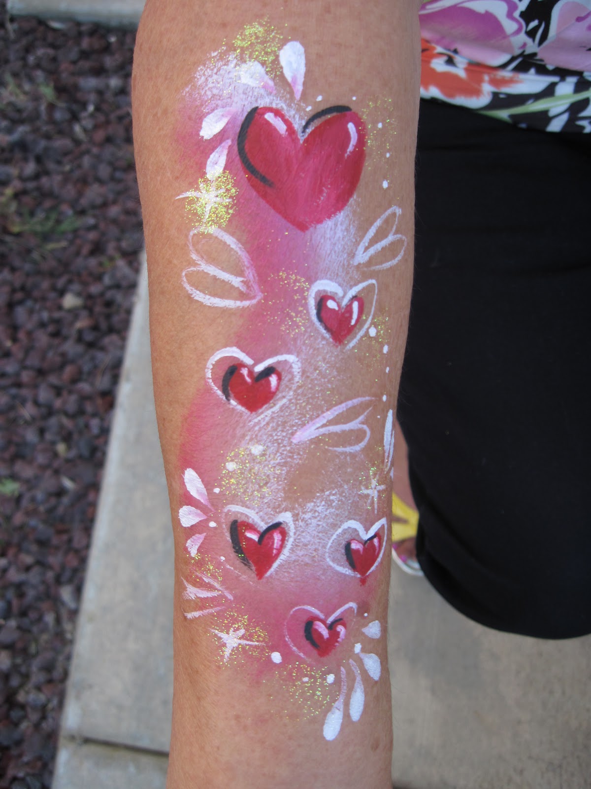 Face Painting & Body Art Arm Designs