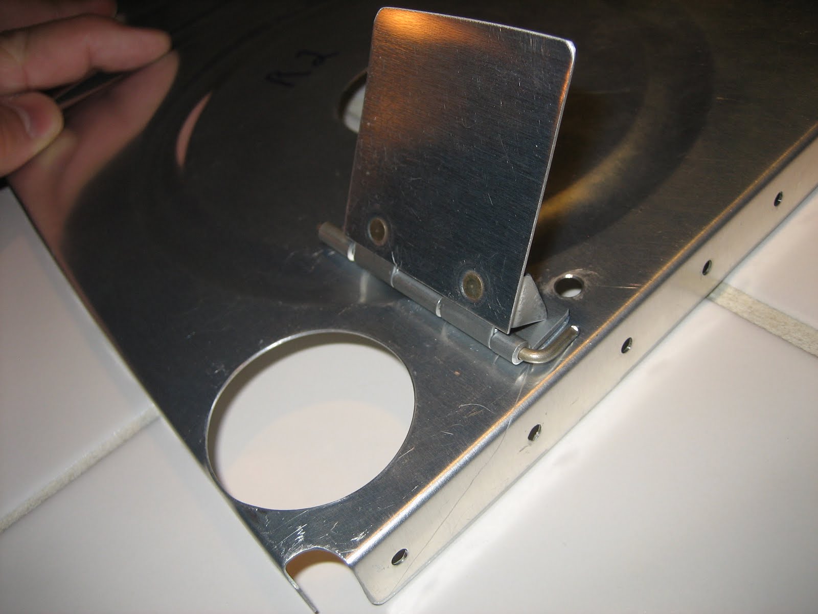Chad and Bekah's RV-7: Tank End Ribs and Trap Door