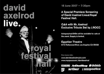 JAZZMOTEL: David Axelrod live at Royal Festival Hall