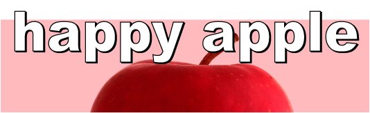 happy apple