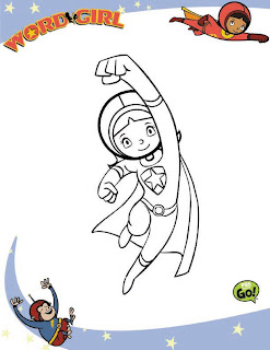 Word Girl coloring page