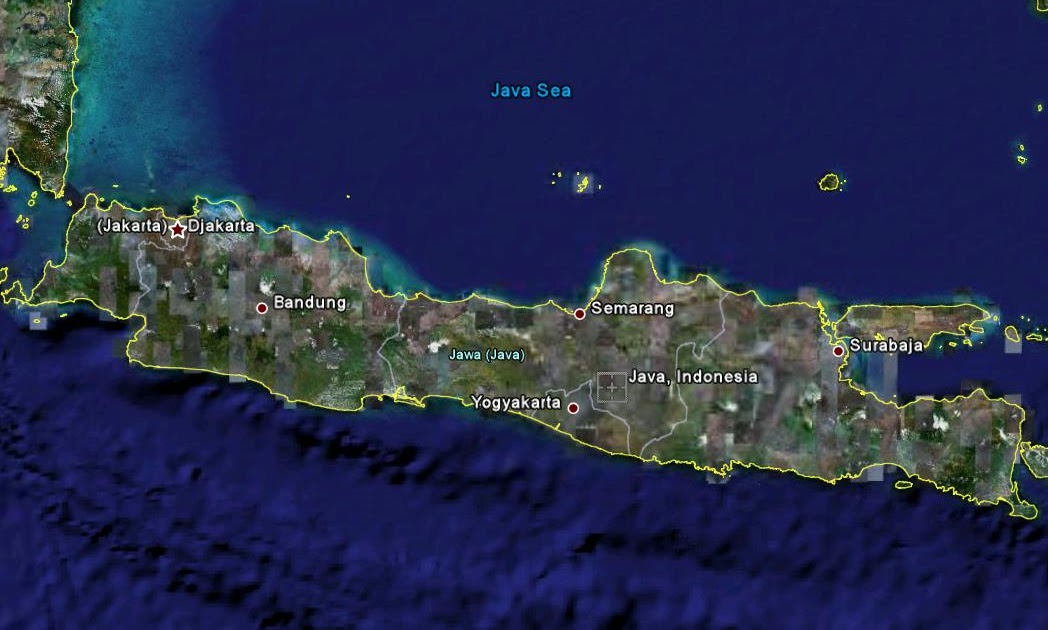 Java Island World Map