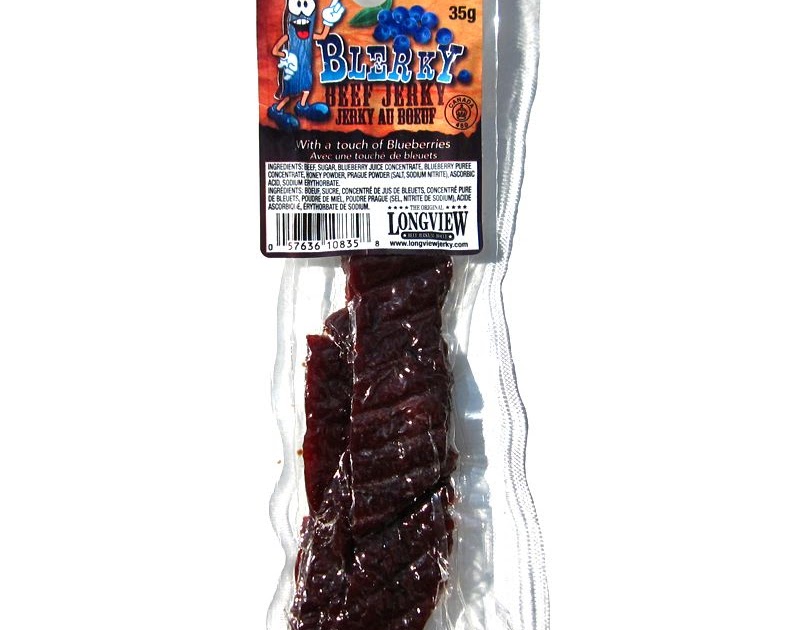 Blerky Beef Jerky - Blueberry ~ Beef Jerky Reviews