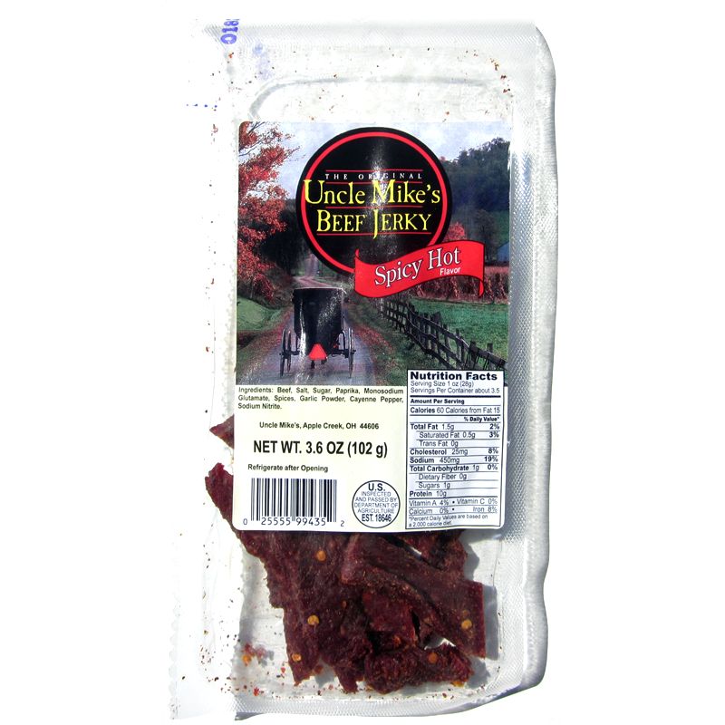 Uncle Mike's Beef Jerky Spicy Hot Beef Jerky Reviews