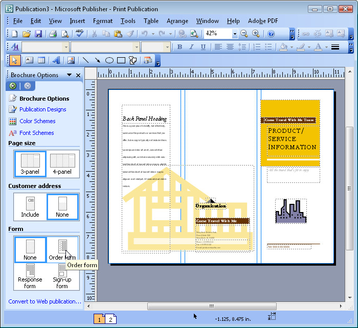 Use Microsoft Publisher To Print Brochure Computer Technology