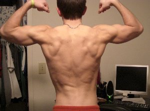 James — Before Leangains @ 160lbs (Back)