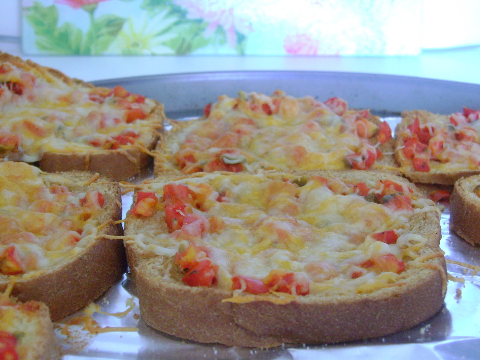 Painting in the Kitchen Mini Bread Pizzas