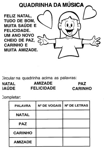 Muitas atividades para o projeto natal - A Arte de Ensinar e Aprender