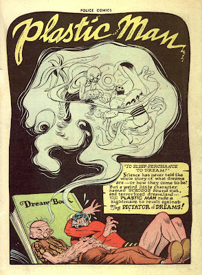 Plastic Man has a nightmare in this vintage golden age collector's comic book by artist Jack Cole.