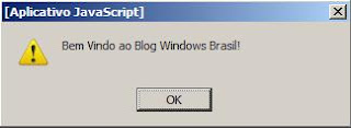 Mensagem Boas Vindas Blogger