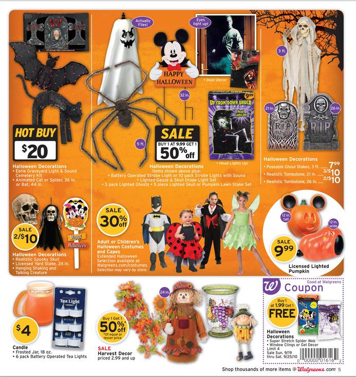 The Ghosts of Halloweens Past Walgreens Weekly Advertisement