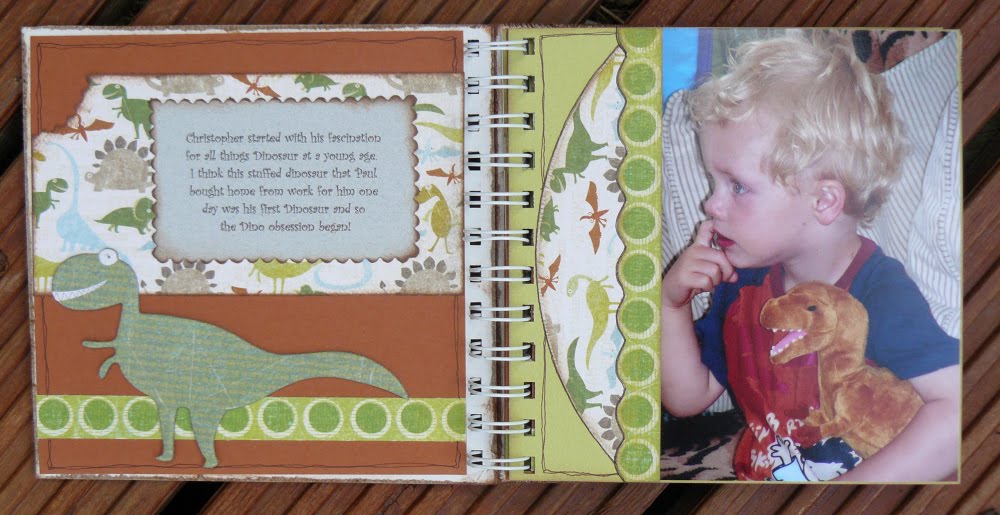 life, love and scrap: Dinosaur mini book