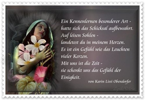Kennenlernen gedichte