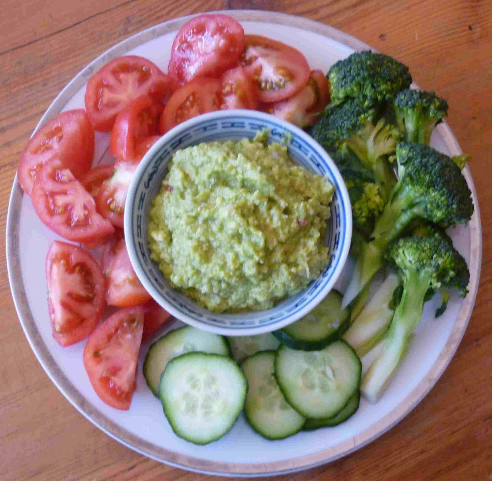 Simpleliving Avocado dip & Vegetables