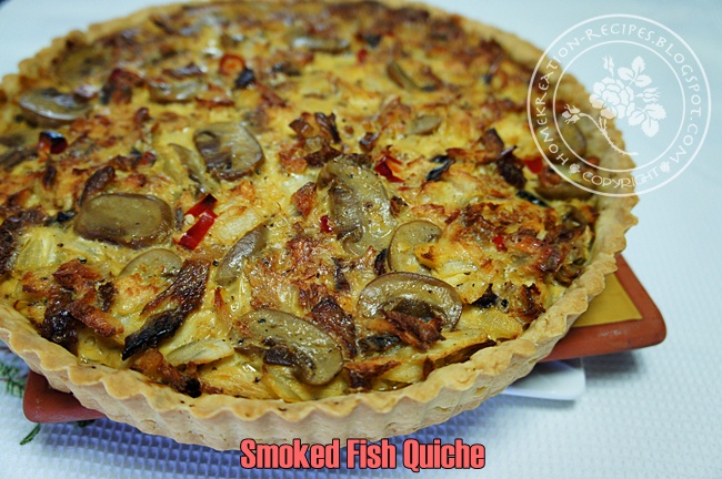 HomeKreation Kitchen Corner Smoked Fish Quiche