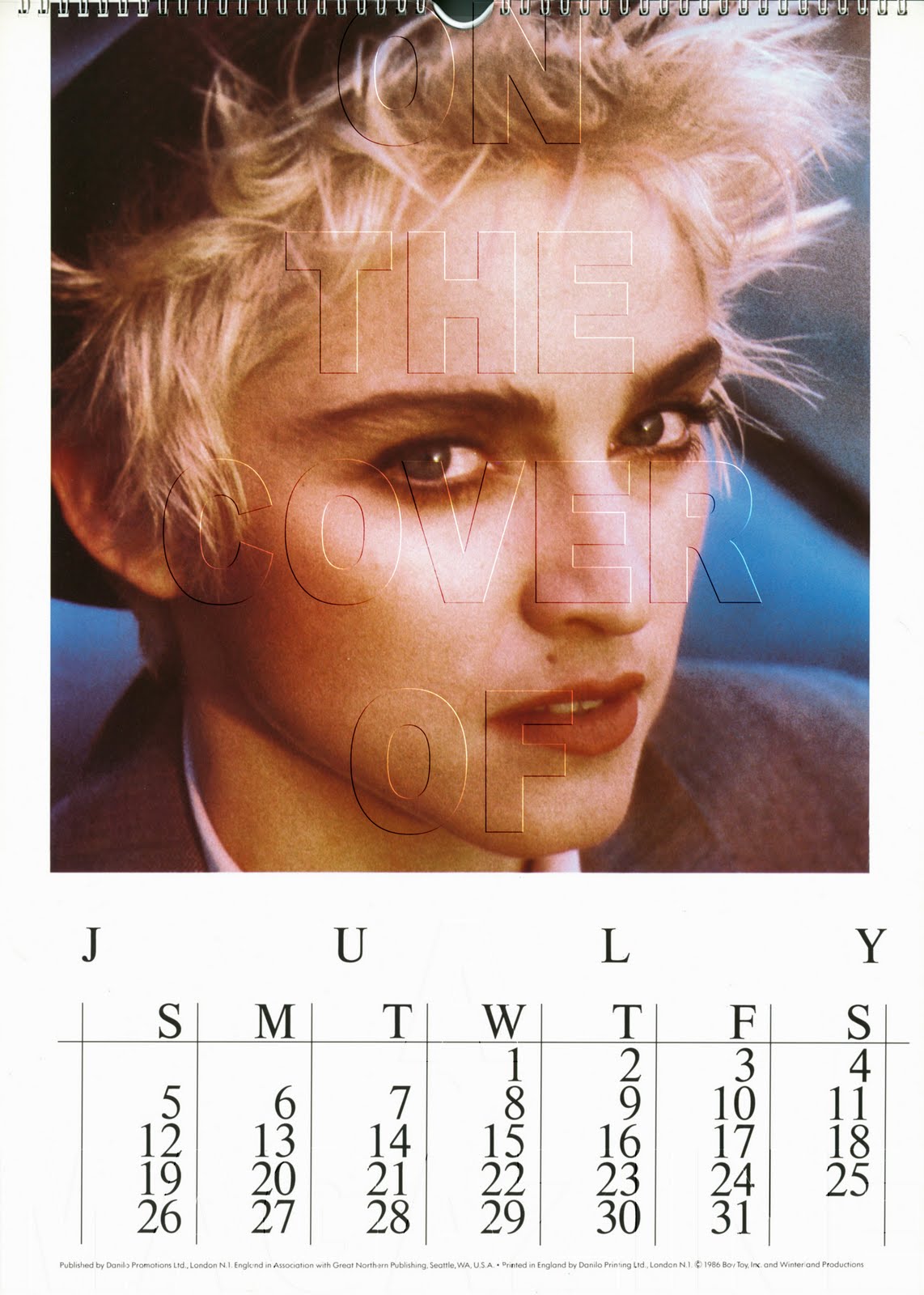 Mtv Info Blog Com The Official Madonna 1987 USA Calendar Photographed