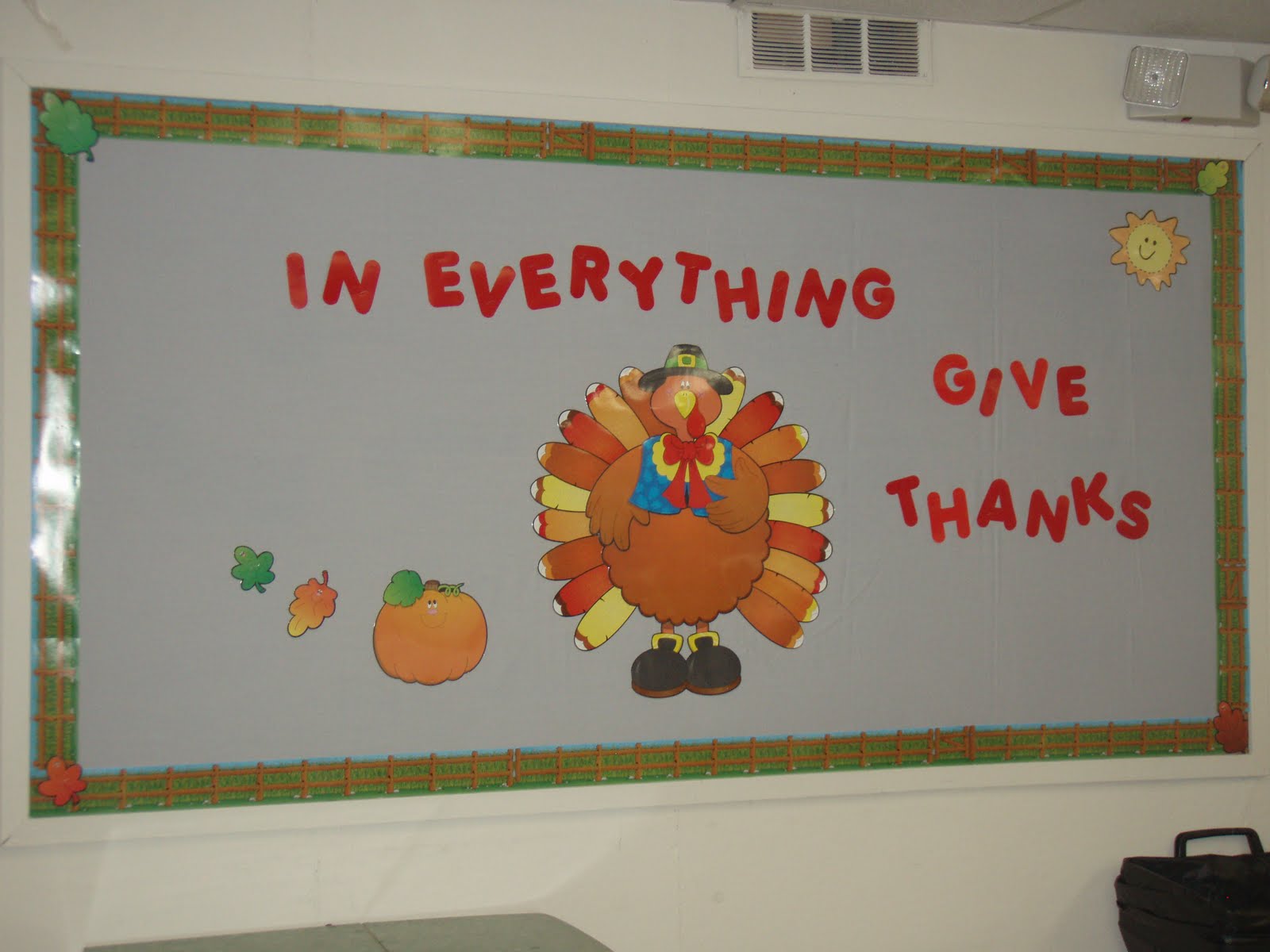 Outside the box! Turkey bulletin board